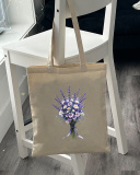 Екошопер BookOpt BK4105 Лавандовий букет бежевий. Зображення №6