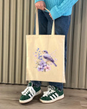 Екошопер BookOpt BK4106 Пташка на квітах бежевий. Зображення №3 Екошопер BookOpt BK4106 Пташка на квітах бежевий. Зображення №3