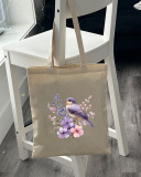 Екошопер BookOpt BK4106 Пташка на квітах бежевий. Зображення №6 Екошопер BookOpt BK4106 Пташка на квітах бежевий. Зображення №6