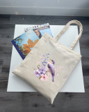 Екошопер BookOpt BK4106 Пташка на квітах бежевий. Зображення №8 Екошопер BookOpt BK4106 Пташка на квітах бежевий. Зображення №8