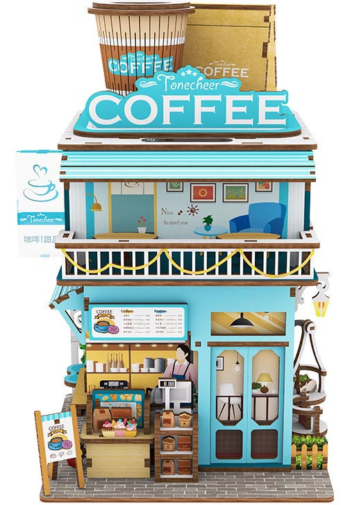 Конструктор 3D міні-будинок Tonecheer Cape Coffee Shop TQ181 Конструктор 3D міні-будинок Tonecheer Cape Coffee Shop TQ181