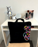 Екошопер Bookopt Ведмедик - Квіткові мрії чорний (ВК4058). Зображення №4