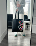 Екошопер Bookopt Ведмедик - Квіткові мрії чорний (ВК4058). Зображення №7