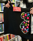 Екошопер Bookopt Ведмедик - Квіткові мрії чорний (ВК4058). Зображення №10