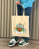 Екошопер BookOpt BK4070 Київські пейзажі, бежевий. Изображение №3