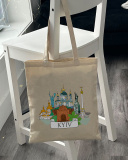 Екошопер BookOpt BK4070 Київські пейзажі, бежевий. Изображение №6