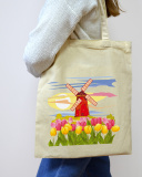 Екошопер BookOpt BK4071 Подорож Нідерландами. Країна вітряків і тюльпанів, бежевий. Изображение №2