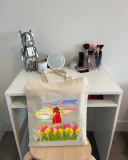 Екошопер BookOpt BK4071 Подорож Нідерландами. Країна вітряків і тюльпанів, бежевий. Изображение №4