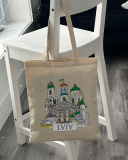 Екошопер BookOpt BK4073 Львів, бежевий. Зображення №6