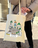 Екошопер BookOpt BK4073 Львів, бежевий. Зображення №9