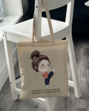 Екошопер BookOpt BK4080 "Розізлити може кожен, не кожен може втекти" бежевий. Изображение №6 Екошопер BookOpt BK4080 "Розізлити може кожен, не кожен може втекти" бежевий. Изображение №6