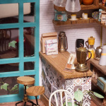 Конструктор 3D міні-будинок Robotime Rolife Simon’s Coffee DG109. Зображення №5