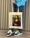 Екошопер BookOpt BK4112 Леонардо Да Вінчі "Мона Ліза" бежевий. Зображення №3