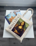 Екошопер BookOpt BK4112 Леонардо Да Вінчі "Мона Ліза" бежевий. Зображення №8