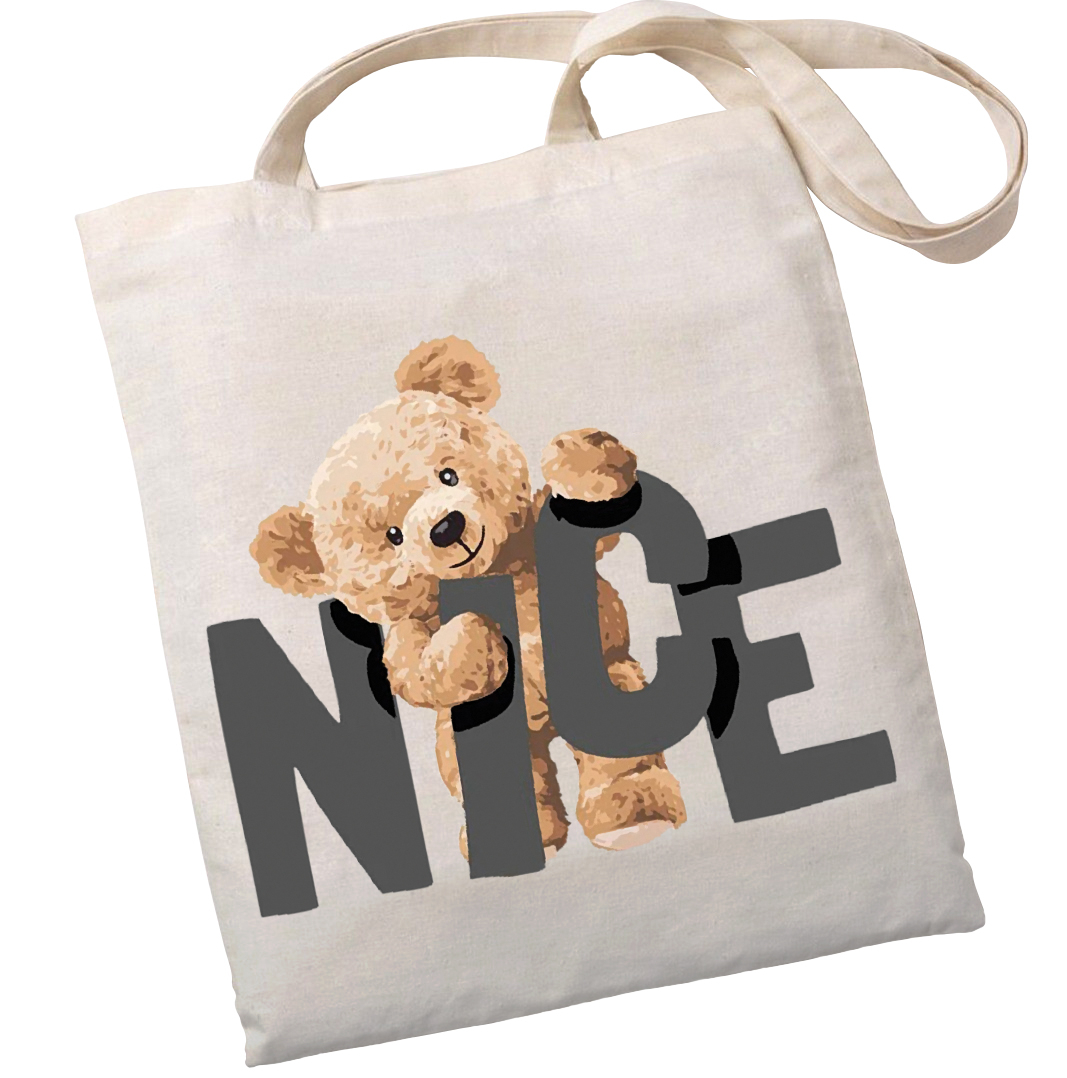 Екошопер Bookopt Nice Teddy Bear бежевий (BK4054) Екошопер Bookopt Nice Teddy Bear бежевий (BK4054)