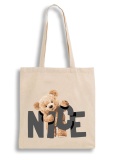 Екошопер Bookopt Nice Teddy Bear бежевий (BK4054). Зображення №1 Екошопер Bookopt Nice Teddy Bear бежевий (BK4054). Зображення №1