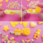 Набір для творчості Vladi Toys Клей з кабашонами VT4600-02 Заколки жовті. Изображение №2