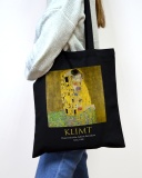 Екошопер Bookopt KLIMT - Поцілунок. Чорний (ВК4064). Зображення №1