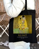Екошопер Bookopt KLIMT - Поцілунок. Чорний (ВК4064). Зображення №9