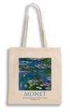 Екошопер Bookopt MONET - Водяні лілії. Бежевий (ВК4063). Зображення №2