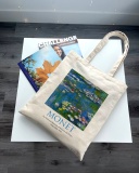 Екошопер Bookopt MONET - Водяні лілії. Бежевий (ВК4063). Зображення №8