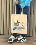 Екошопер Bookopt Тернопіль, кольоровий принт, бежевий. Зображення №3