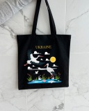 Екошопер BookOpt Ukraine Журавлі Символ щастя чорний (ВК4065). Изображение №5