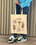 Екошопер BookOpt But first Coffee бежевий (BK4067). Изображение №3