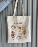 Екошопер BookOpt But first Coffee бежевий (BK4067). Изображение №5