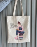 Екошопер BookOpt BK4068 BOOKS бежевий. Зображення №5