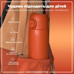 Пляшка для води металева ION8 Stainless Steel Hearty Orange 600 мл. Изображение №4