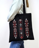 Екошопер BookOpt BK4113 Квіткова вишиванка чорний. Изображение №2