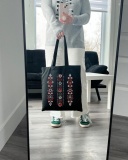 Екошопер BookOpt BK4113 Квіткова вишиванка чорний. Изображение №7