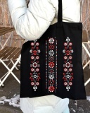 Екошопер BookOpt BK4113 Квіткова вишиванка чорний. Изображение №9