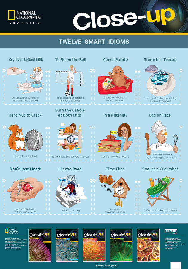 Close-Up Twelve Smart Idioms Poster Close-Up Twelve Smart Idioms Poster