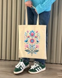 Екошопер BookOpt BK4108 Квітковий світанок бежевий. Зображення №2