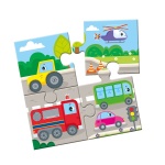 Багаторазова водна розмальовка-пазл. Веселі машинки. Зображення №1