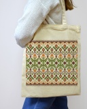 Екошопер BookOpt BK4111 Карпатська вишивка бежевий. Зображення №2