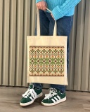 Екошопер BookOpt BK4111 Карпатська вишивка бежевий. Зображення №3