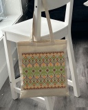 Екошопер BookOpt BK4111 Карпатська вишивка бежевий. Зображення №6