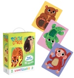 Набір карток Монтесорі з тактильникми елементами "Малюки тварин". Зображення №1