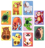 Набір карток Монтесорі з тактильникми елементами "Малюки тварин". Зображення №3