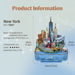 Конструктор 3D міні-будинок  Tonecheer  New York  TQ067. Зображення №2