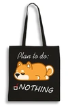Екошопер Bookopt Plan to do: NOTHING чорний (BK4061). Изображение №1