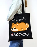 Екошопер Bookopt Plan to do: NOTHING чорний (BK4061). Изображение №2