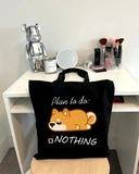 Екошопер Bookopt Plan to do: NOTHING чорний (BK4061). Изображение №4