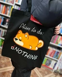 Екошопер Bookopt Plan to do: NOTHING чорний (BK4061). Изображение №9