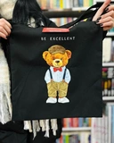 Екошопер Bookopt Teddy Bear - Be Excellent чорний (ВК4057). Изображение №8