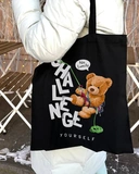 Екошопер Bookopt Teddy Bear - Challenge чорний (ВК4059). Изображение №9