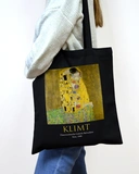 Екошопер Bookopt KLIMT - Поцілунок. Чорний (ВК4064). Изображение №1